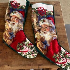 Festive Santa Christmas Stockings
